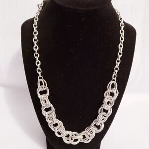 New York & Company Women's Silver Tone Necklace 20"